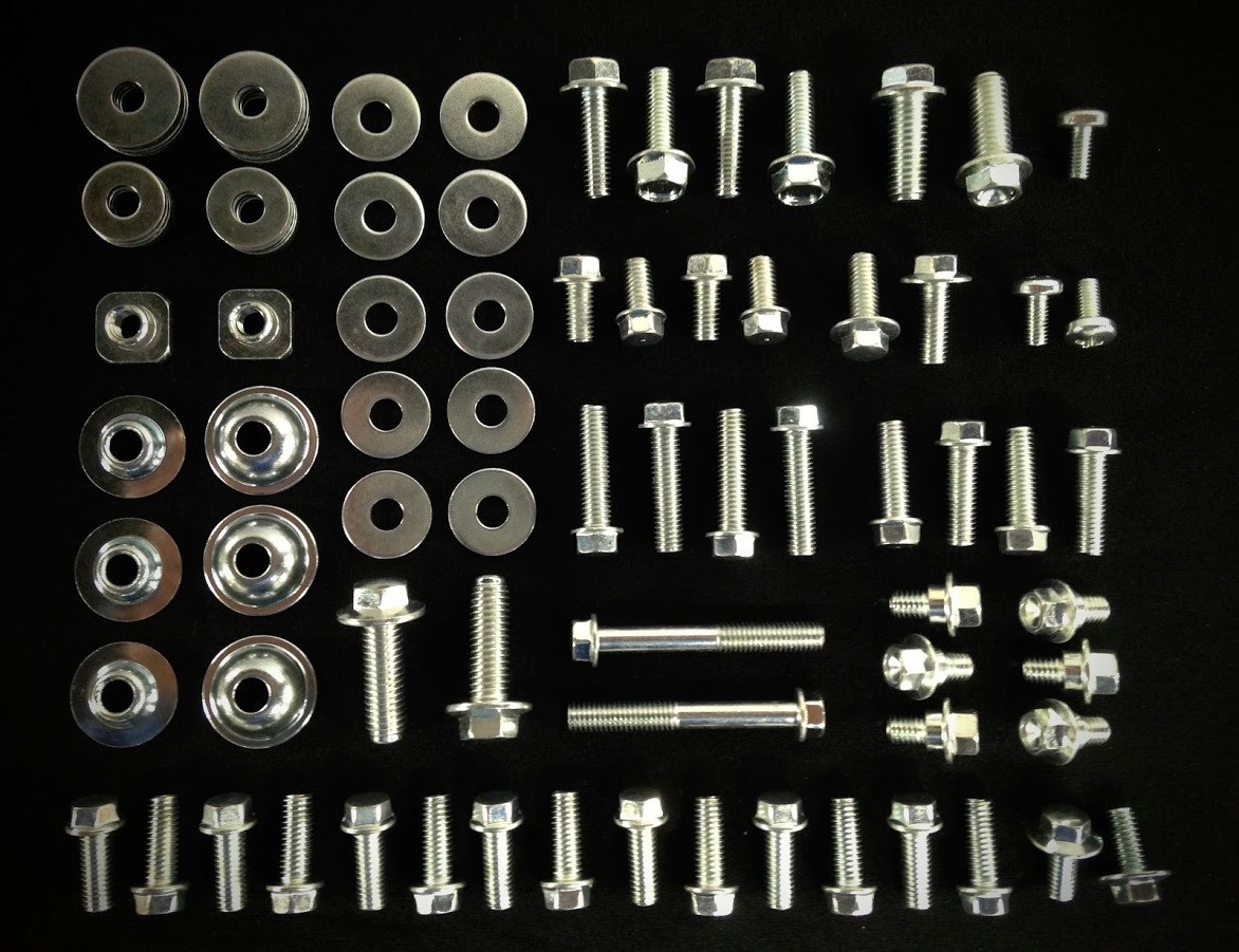 87pc SUZUKI FULL PLASTICS BODY BOLT KIT RM65 RM80 RM85 RM100 RM125 RM250 FENDERS