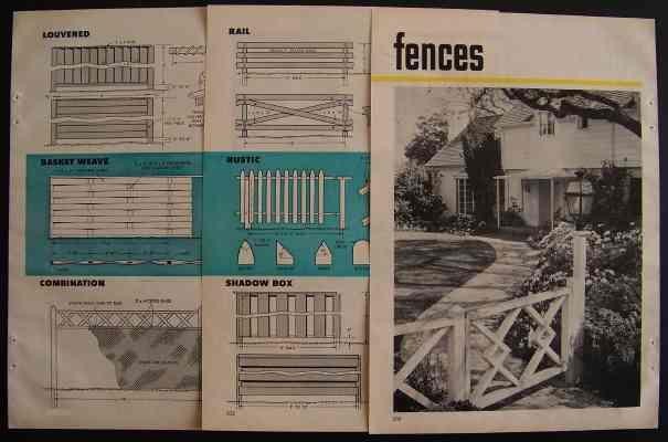 Garden Foot Bridges & Wooden Fences HowTo build PLANS