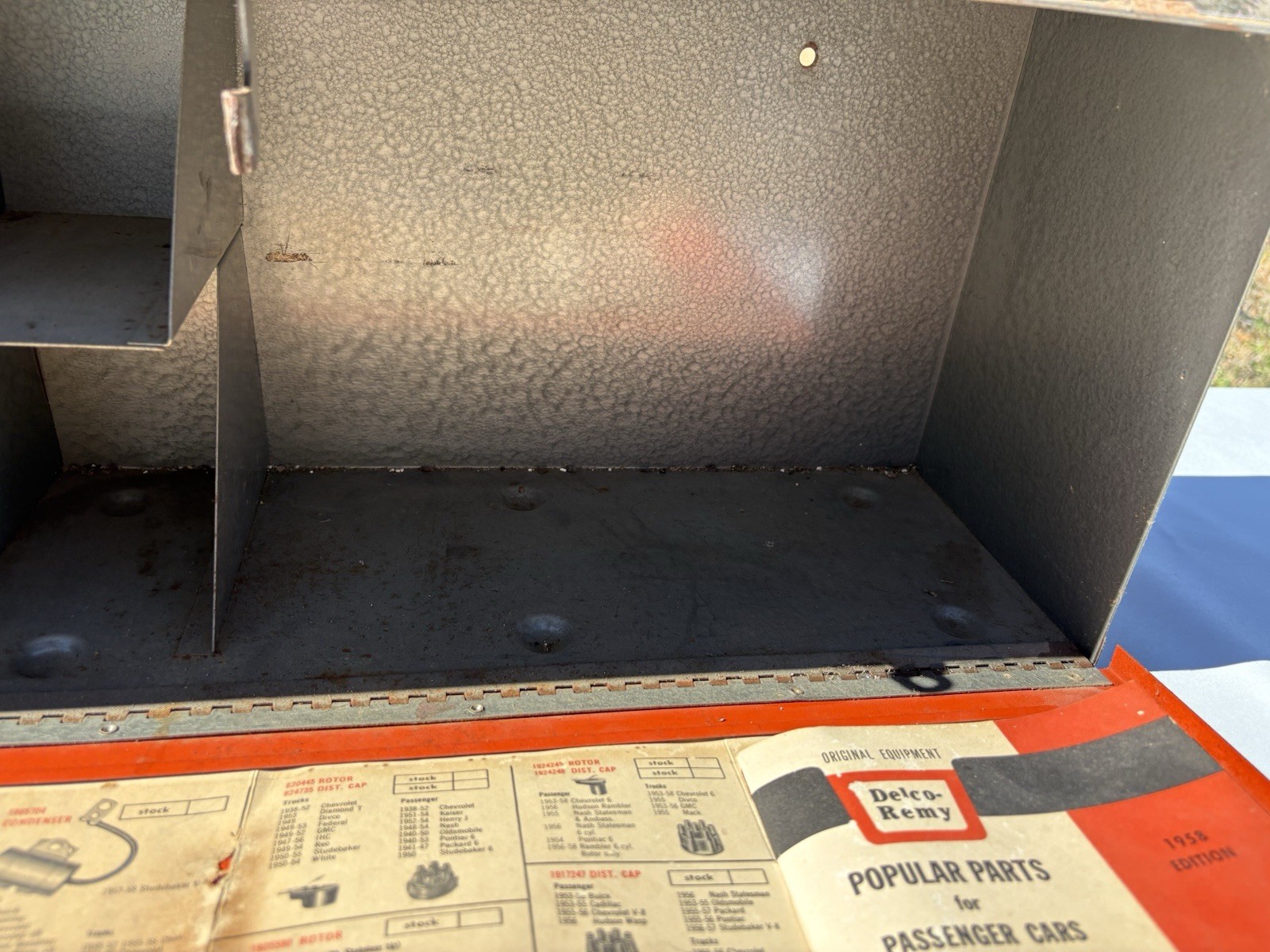 Vintage General Motors Delco Remy Ignition Parts Cabinet Dealer Man Cave