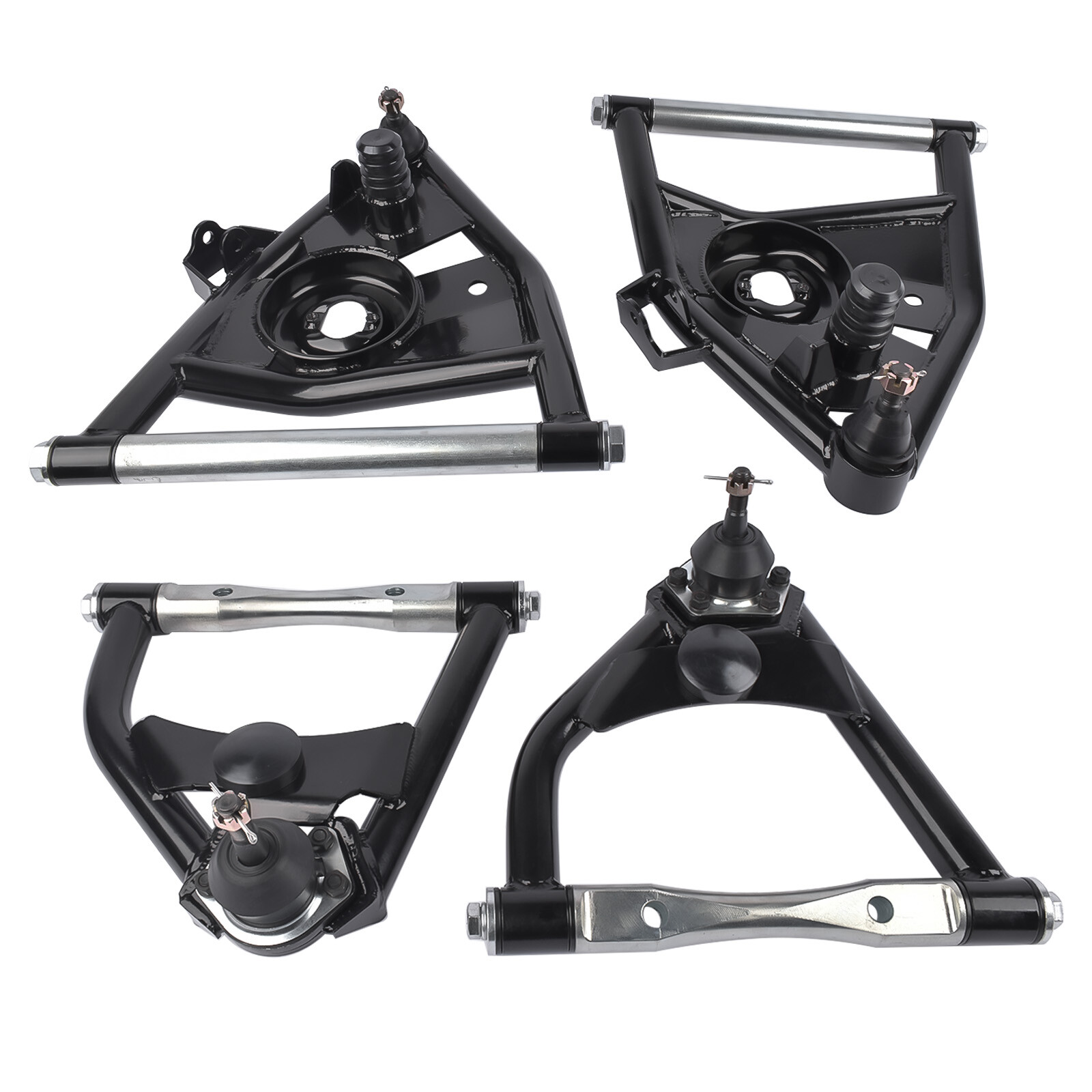 FOR 1973-1987 C10 CHEVROLET GMC TUBULAR CONTROL ARMS SET OF 4 UPPER AND LOWER