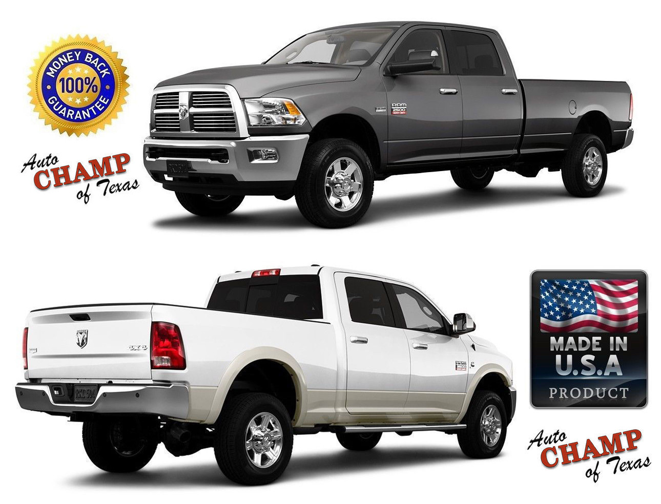 For 2009-2012 Dodge Ram 1500 2500 3500-Leather Steering Wheel Cover, Dark Brown