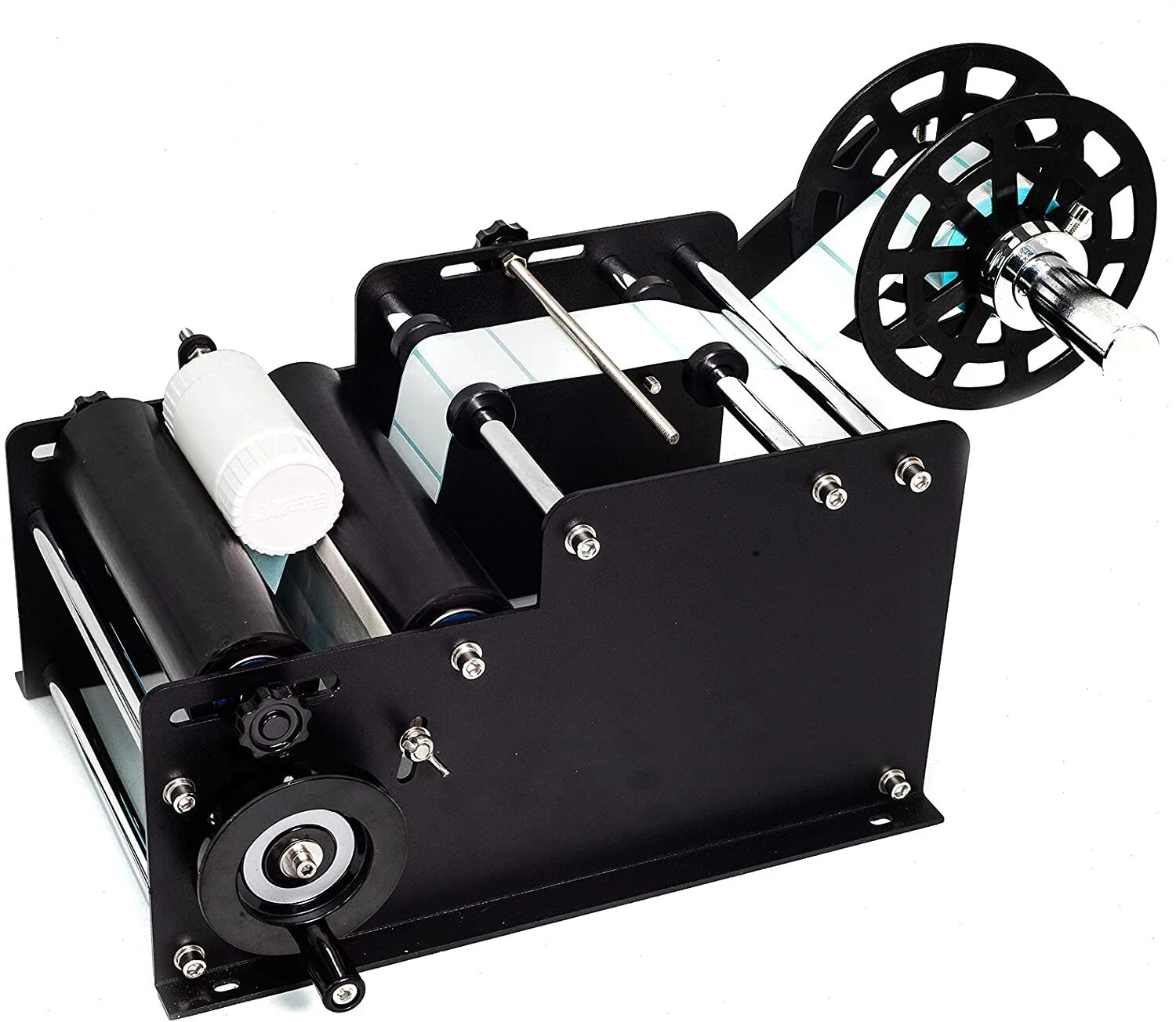 Manual Labeling Machine MT30 Label Maker Printer Round Bottle Label Applicator