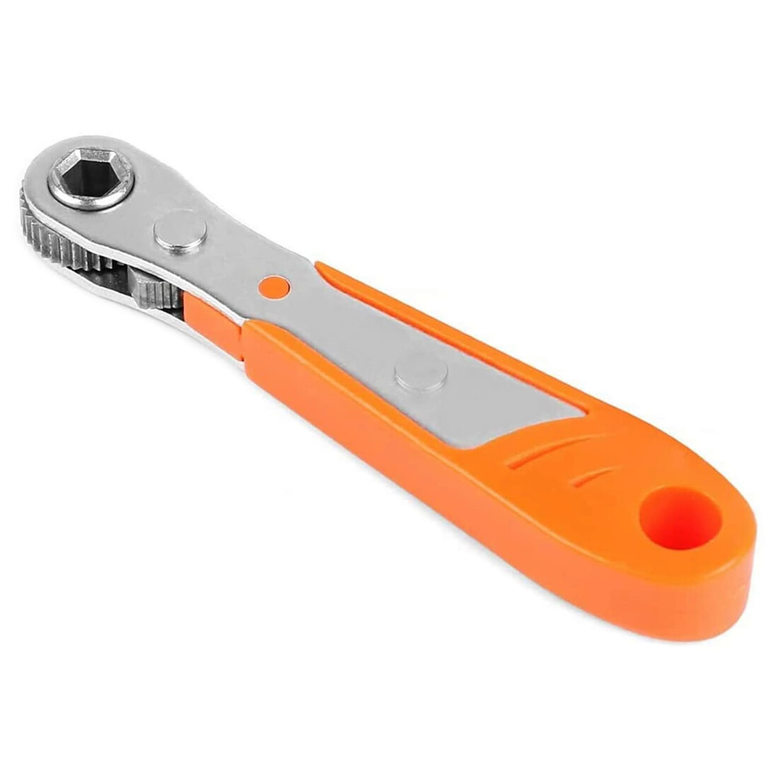 Ratcheting Right Angle Screwdriver Hex Drive 90 Degree Offset + 10pc Bits Set!