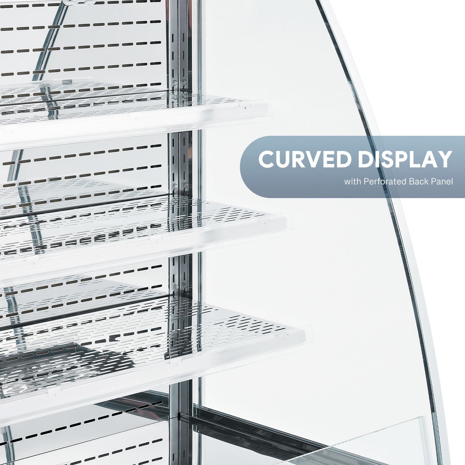 WILPREP 27" Open Air Curtain Merchandiser Display Cooler Beverage Refrigerator