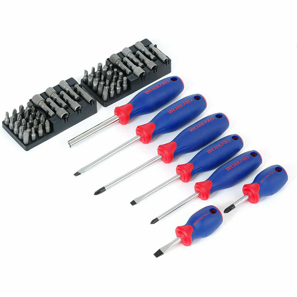 WORKPRO 322PCS Mechanics Tool Sets Kit 6-Point Socket Ratchet Repair Tool W/ Bag