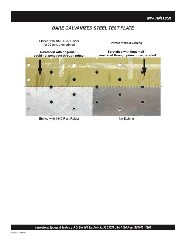 IES 1841 RUST RAIDER, RUST CONVERTER/SURFACER 1 GALLON + SPRAY BOTTLE