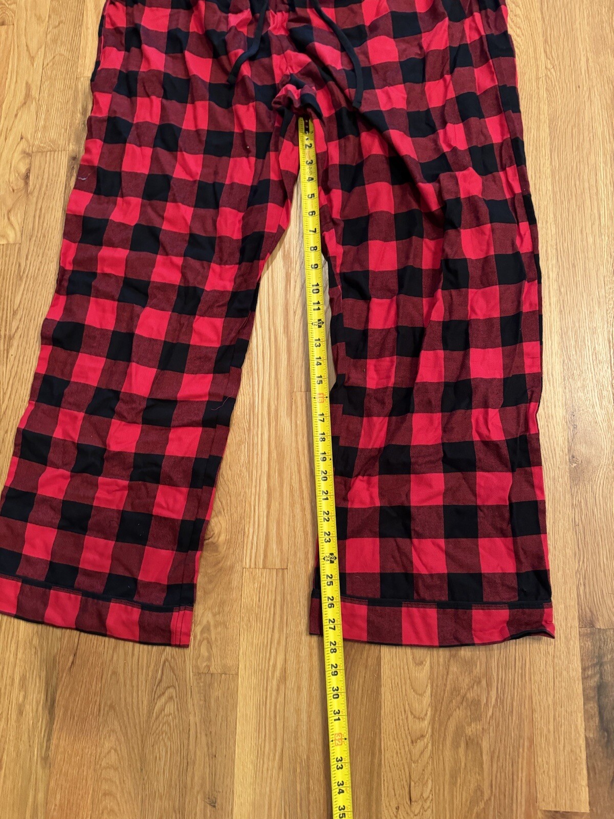 Men's Big & Tall Size 2XL Red Buffalo Check Flannel Pajama Set - Wondershop™ NEW