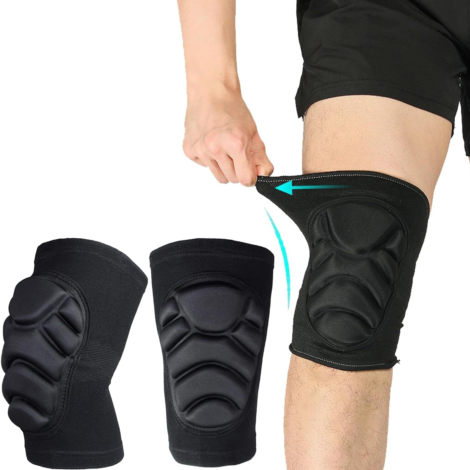 Thickened Soft Knee Pads 1 Pair Protective Knee Sleeves