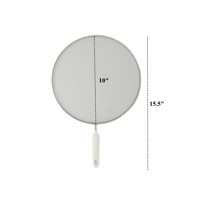 Splatter Screen for Frying Pan Stainless Steel Fine Mesh Grease Splatter Guard