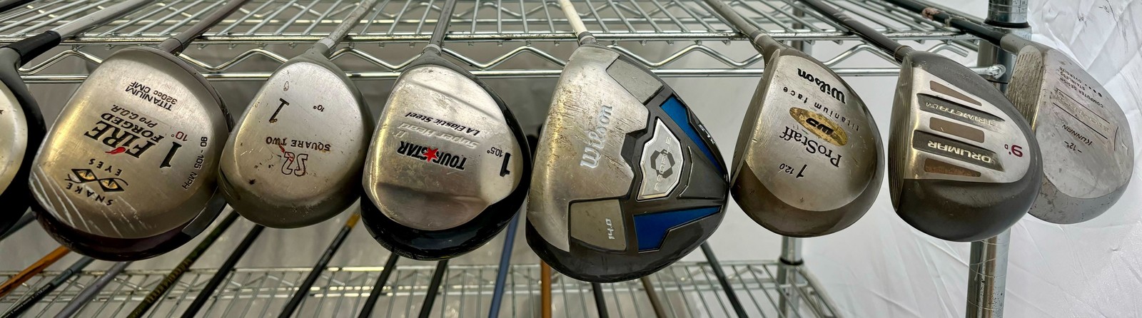 Wholesale Lot of 30 Golf Clubs - Assorted Drivers and Fairway Woods