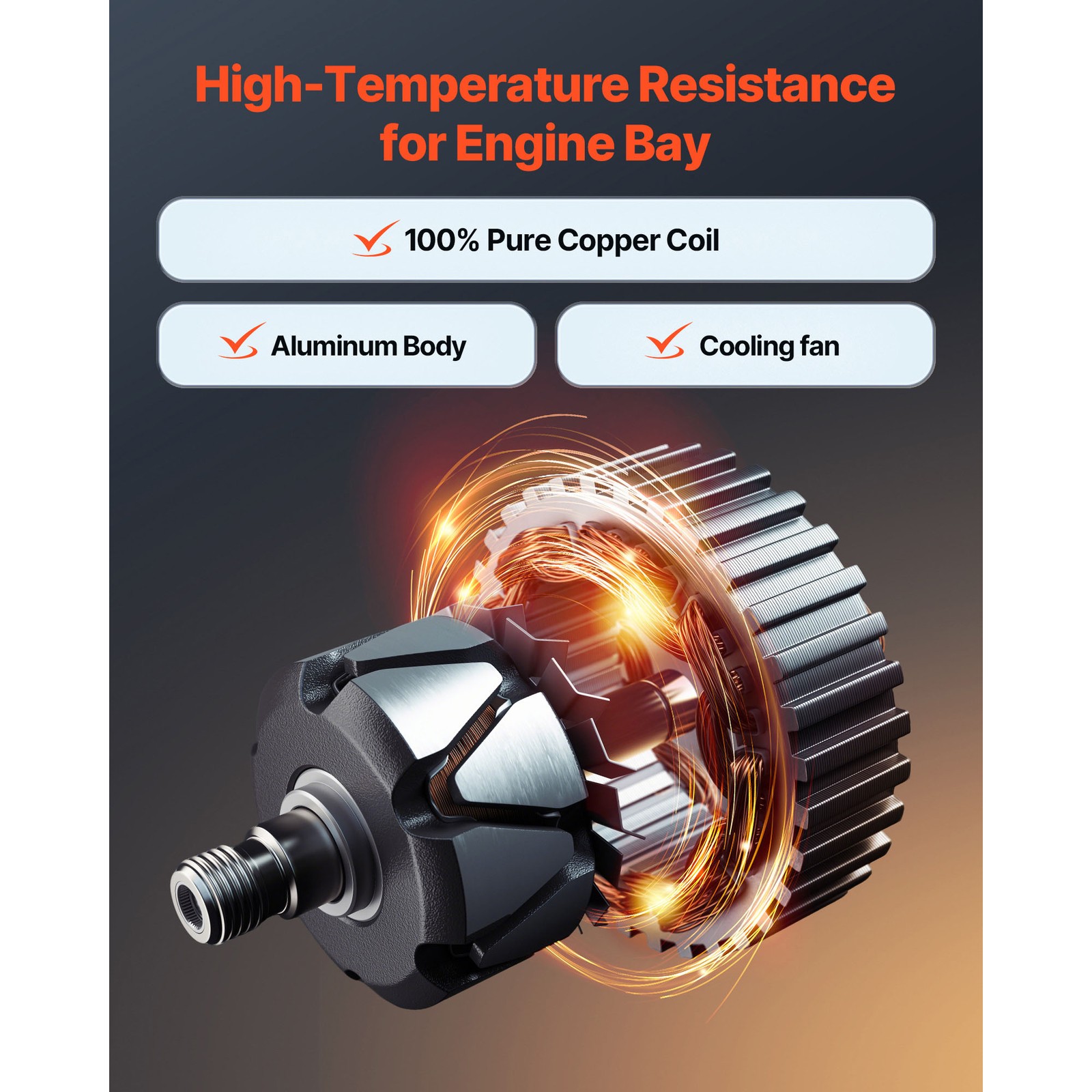 New Car Alternator fit Chevrolet Impala Monte Carlo 3.5L 3.9L 2006-2011 11185