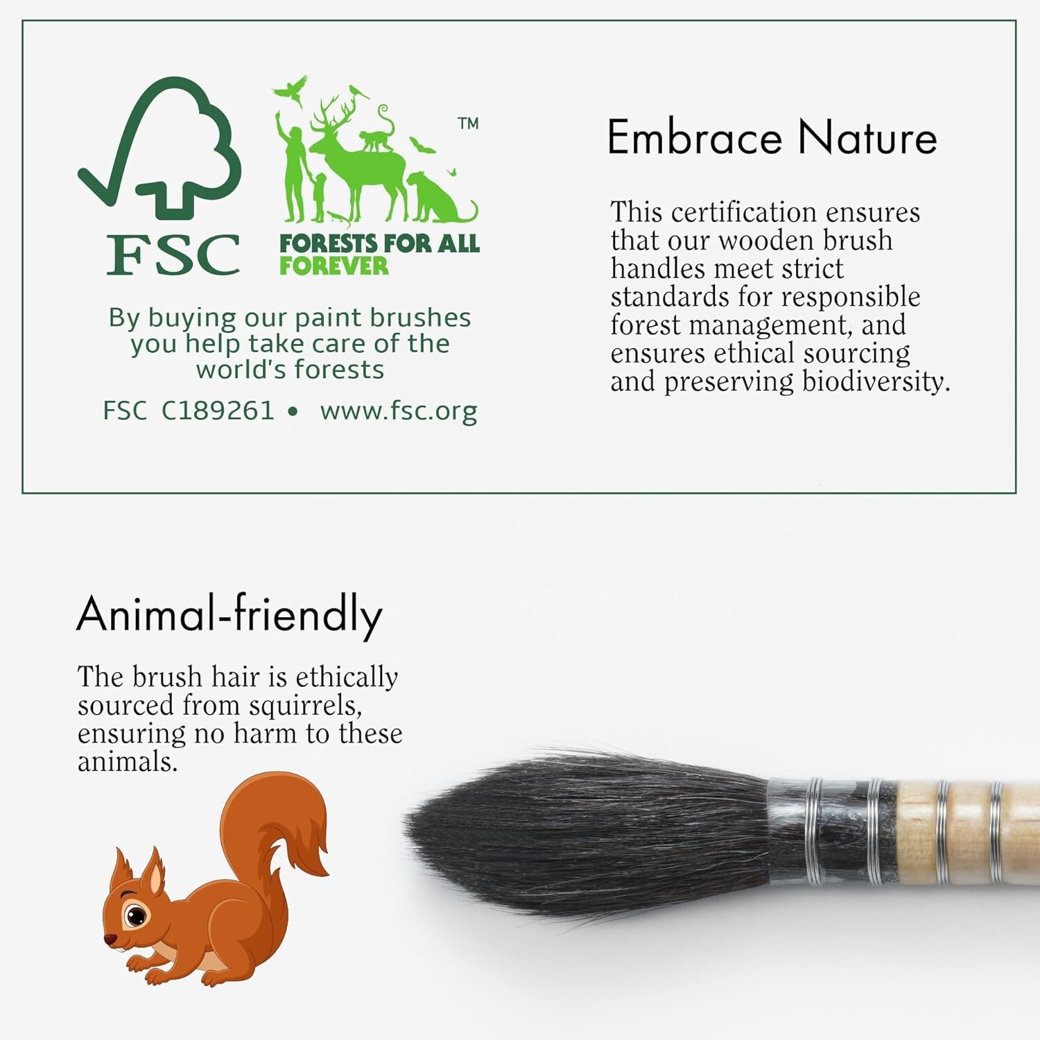 ARTIFY Professional Natural Squirrel Hair Quill Watercolor Brushes