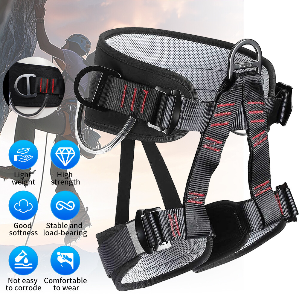 Rock Climbing Harness Strap Falling Protection Heavy Duty 25kN Harness Outdoor