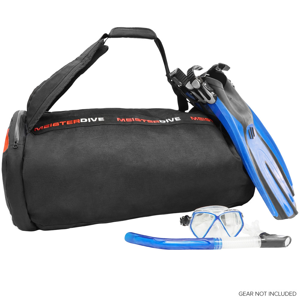 MEISTER MESH DUFFEL BACKPACK DIVE BAG w/ DRY POCKET - Scuba Snorkeling Surf