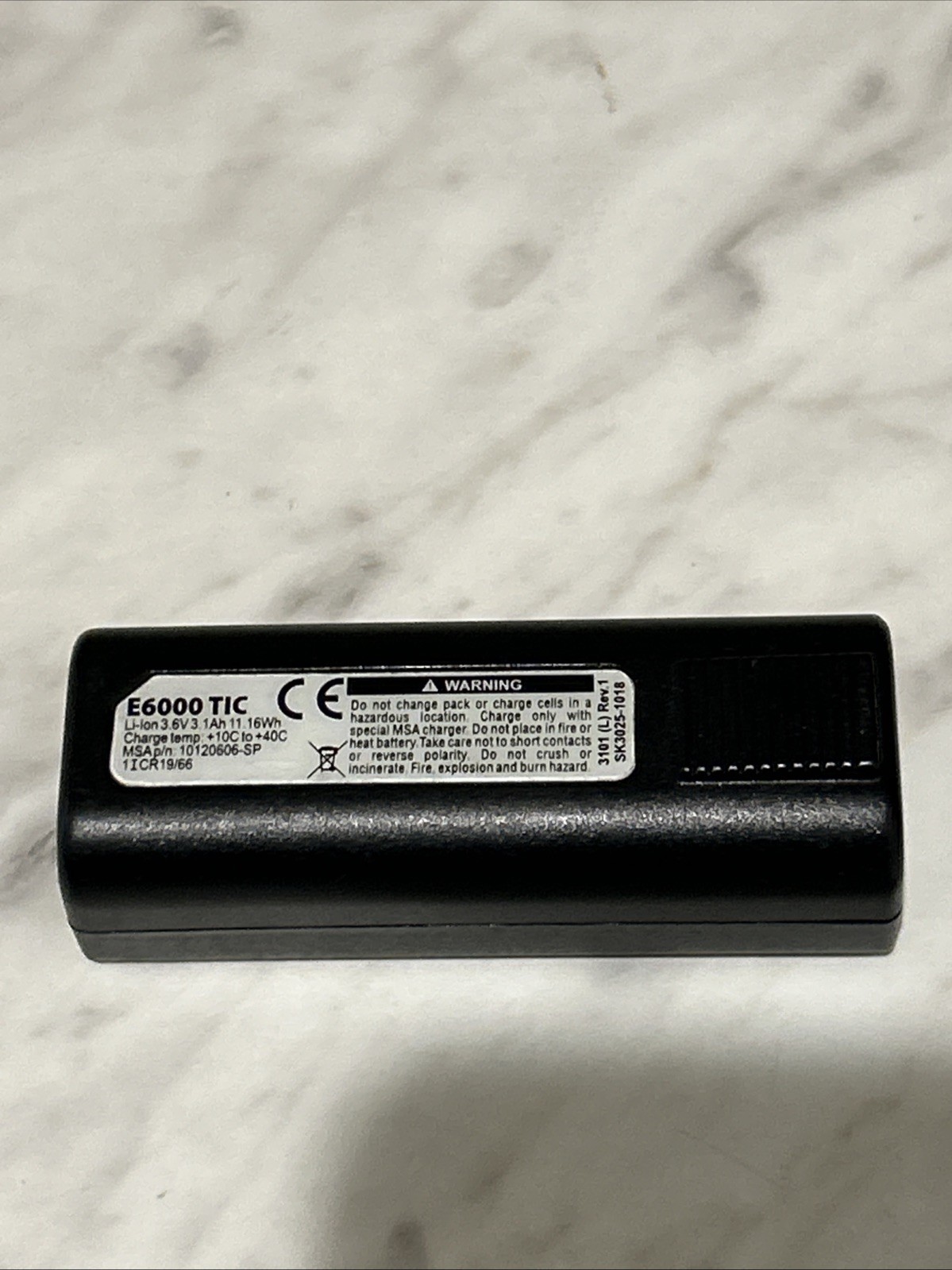 MSA E6000 TIC Rechargeable Battery Thermal Imaging Camera Li-ion 3.6V 3.1Ah New