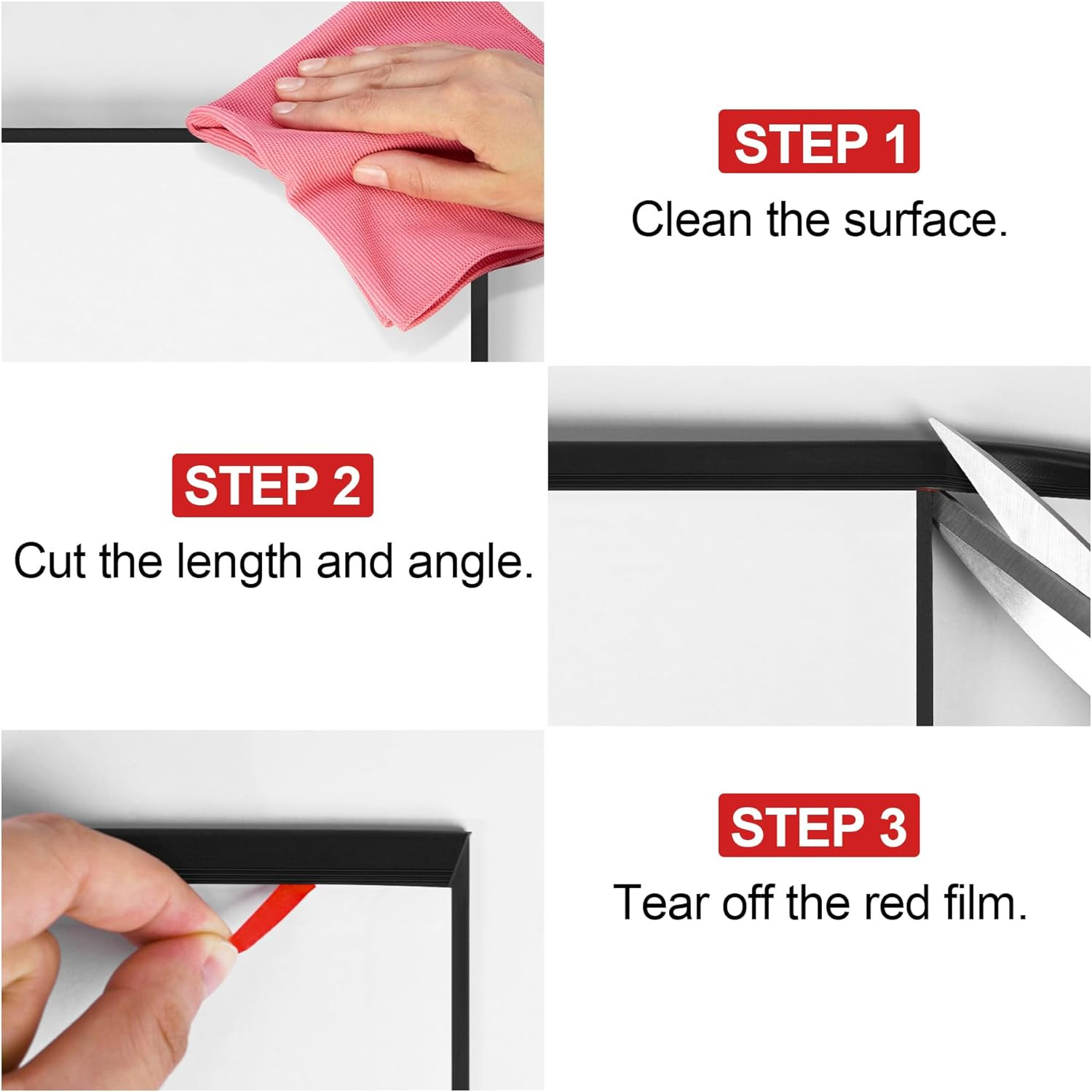 Rubber Edge Trim U Channel Self Adhesive Sheet Metal Edge Guard Protector EPD...