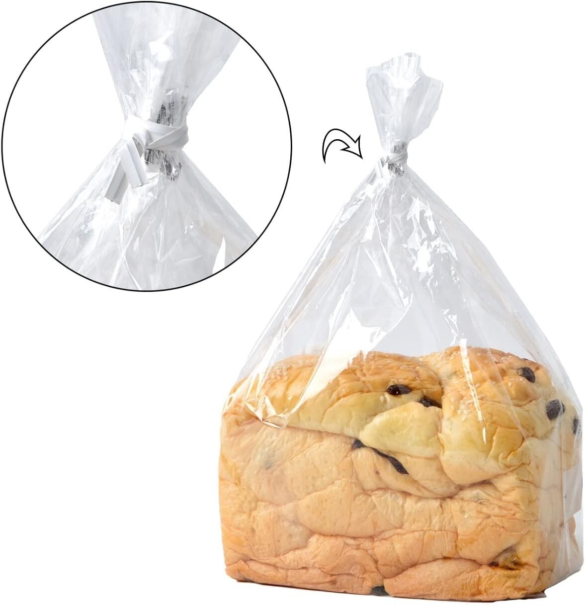 500 Pcs White Paper Twist Ties Reusable Bread Ties for Candy