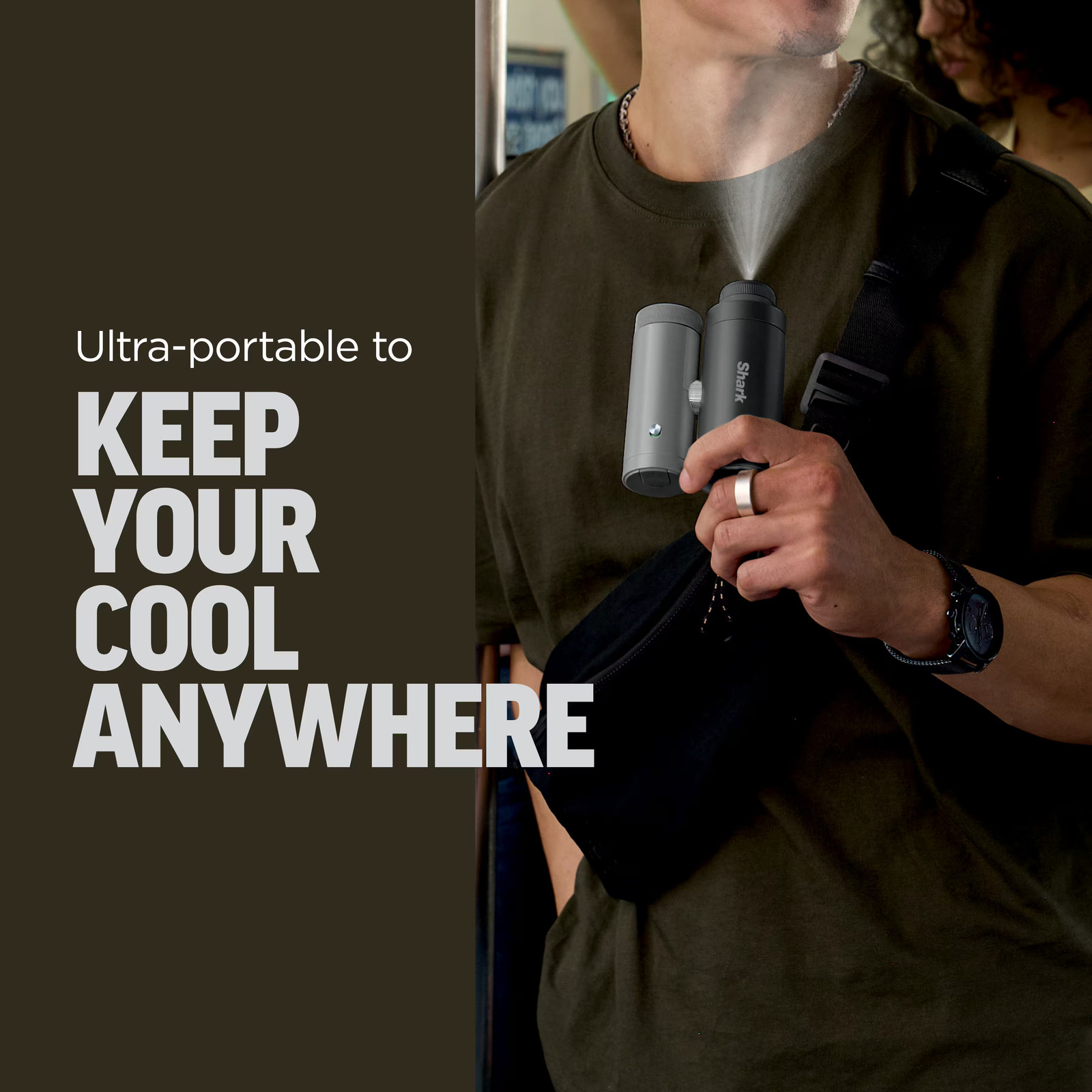 Shark - ChillPill 3-in-1 Personal Cooling System with Fan, InstaChill Cooling...