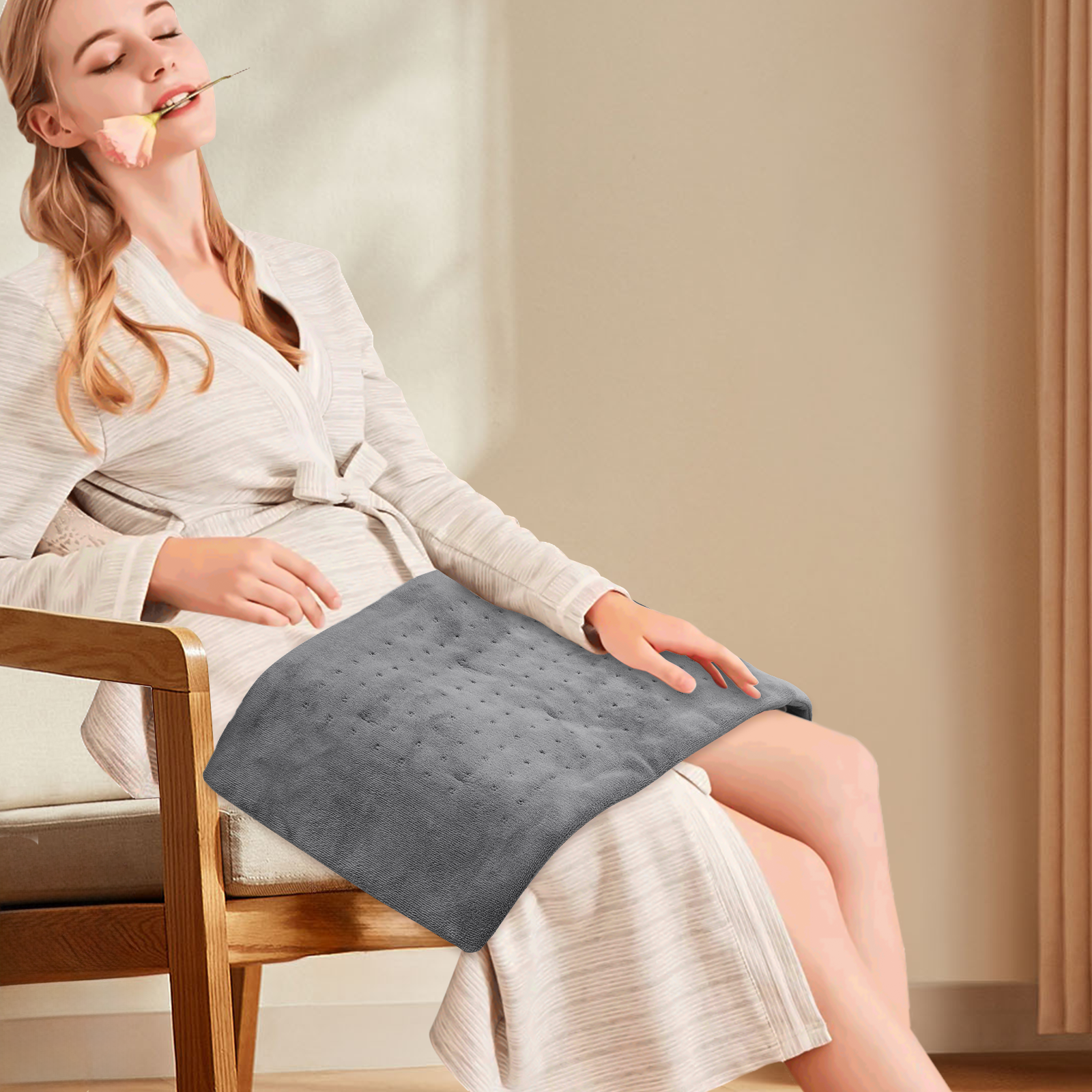 24"x12" Electric Heating Pad For Muscle Cramps Back Pain Relief w/3 Heat Setting