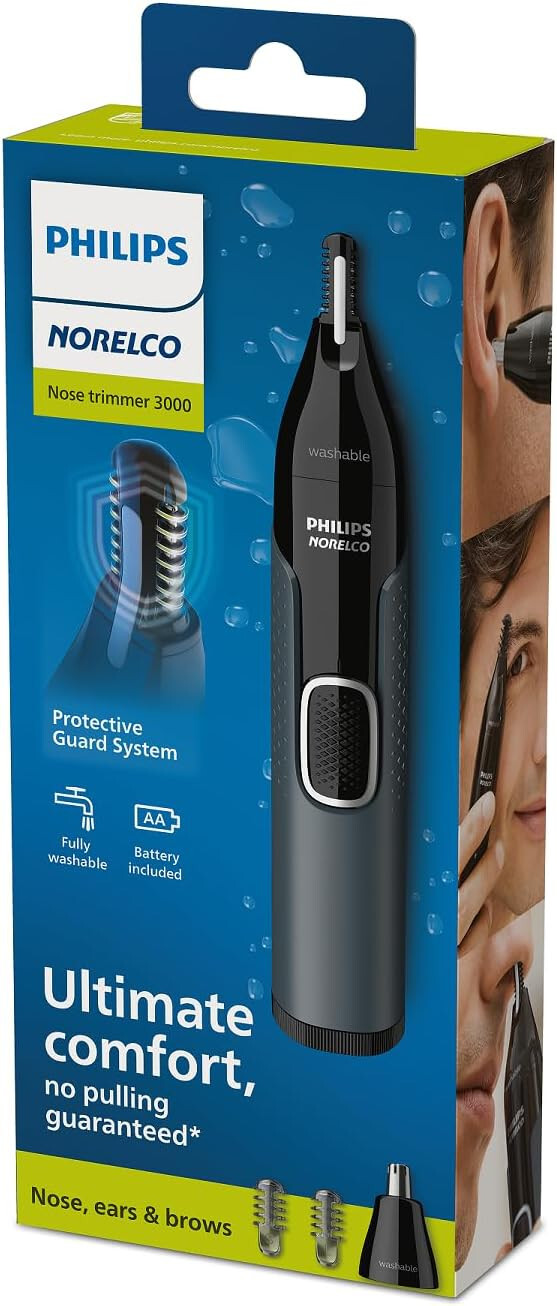 Philips Norelco Nose Ear Eyebrow Trimmer NT3600/62 Washable No Pull NEW