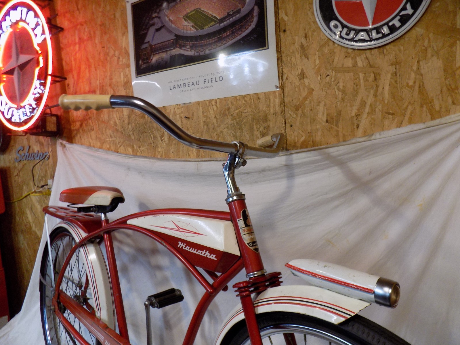 1960s HIAWATHA MENS TANK BIKE SPACELINER SEARS FLITELINER JC HIGGINS MURRAY JET!