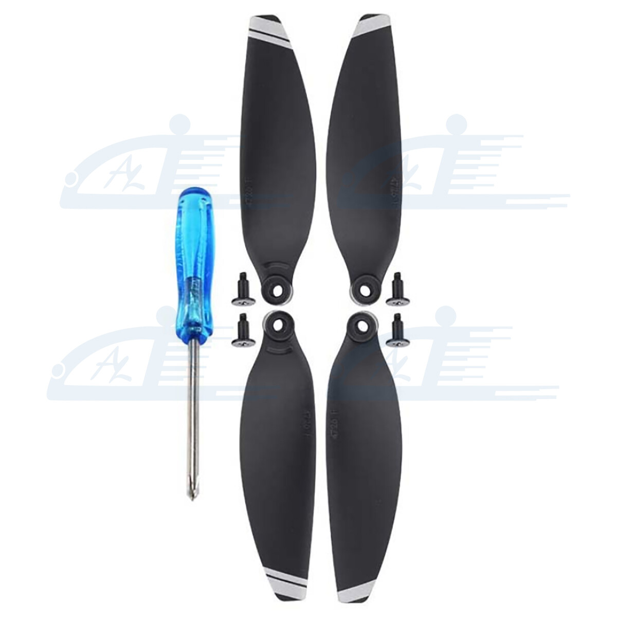 8pcs Silver Low-Noise Propellers Foldable Drone Props Blades for DJI Mavic Mini