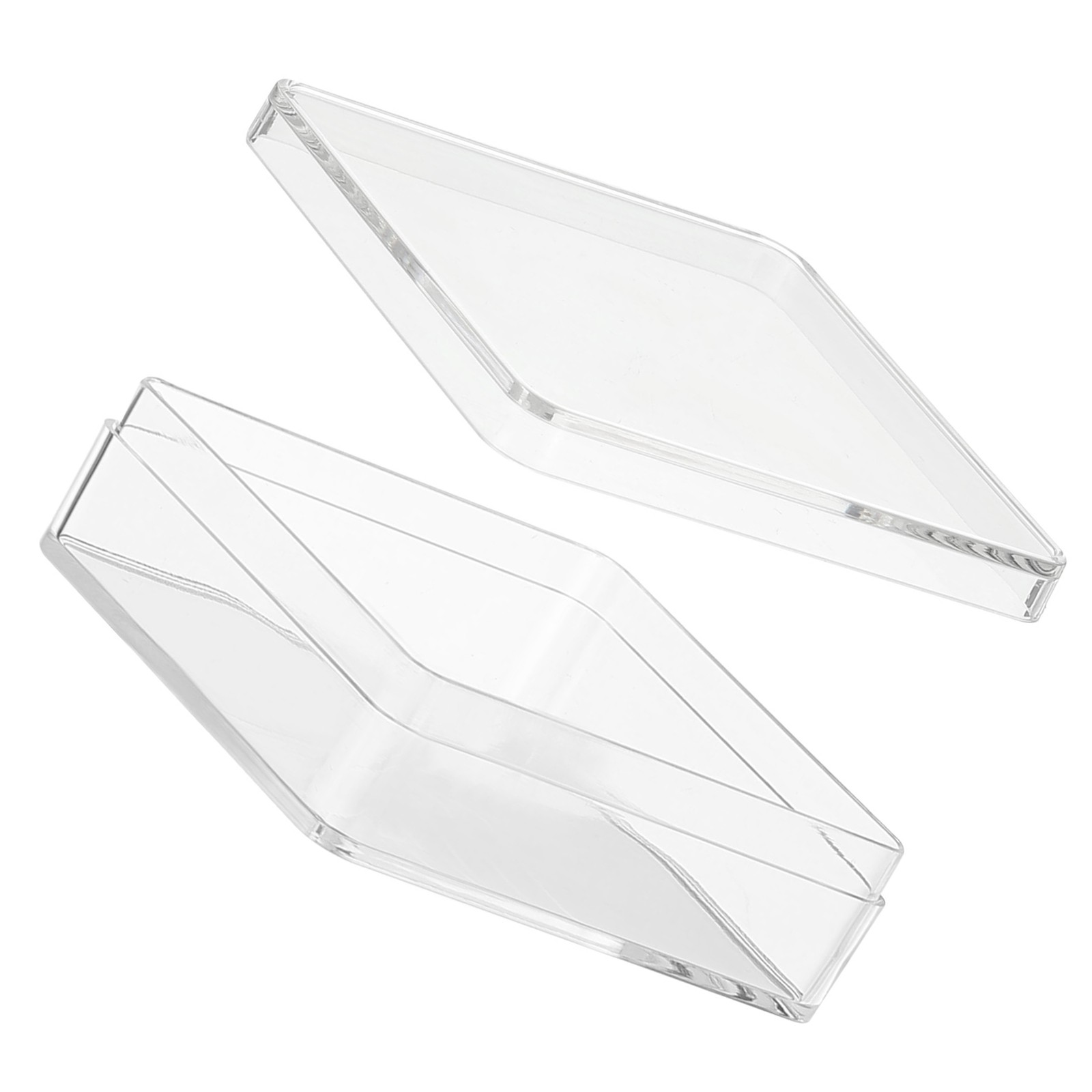 Acrylic Box with Lid 2.36"x2.36"x0.79",Clear Display Plastic Square Organizer
