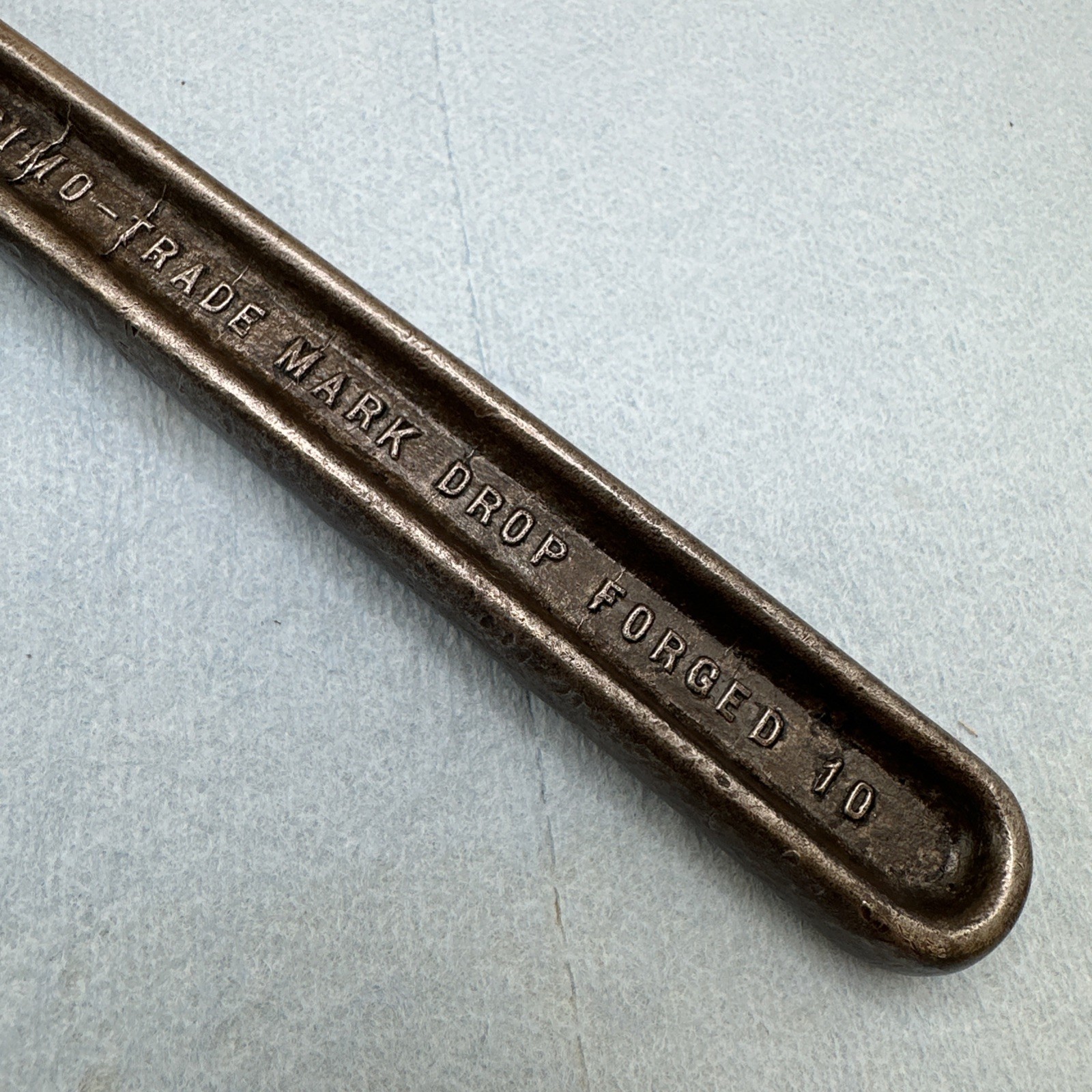 Vintage Trimo 10" Pipe Wrench, Trimont Mfg Co, Roxbury Mass USA