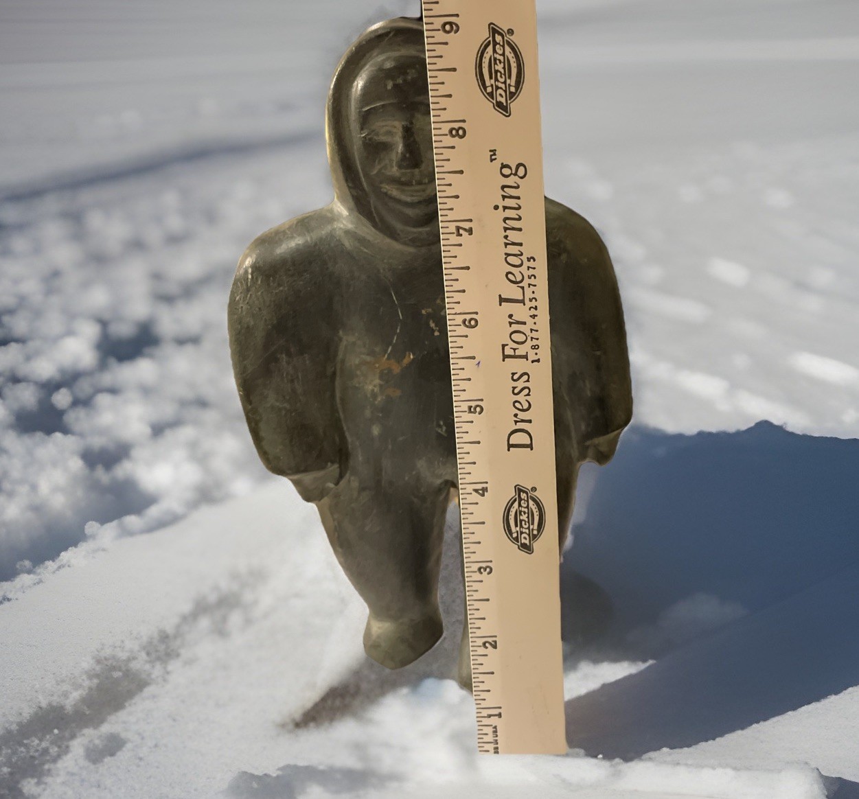 Vtg Eskimo Art Inuit Soapstone Canada Sculpture 6.5 Lbs 9 X 5” PLEASE READ