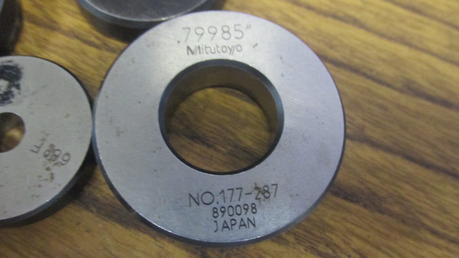 Mitutoyo Setting Ring Gage Select Size