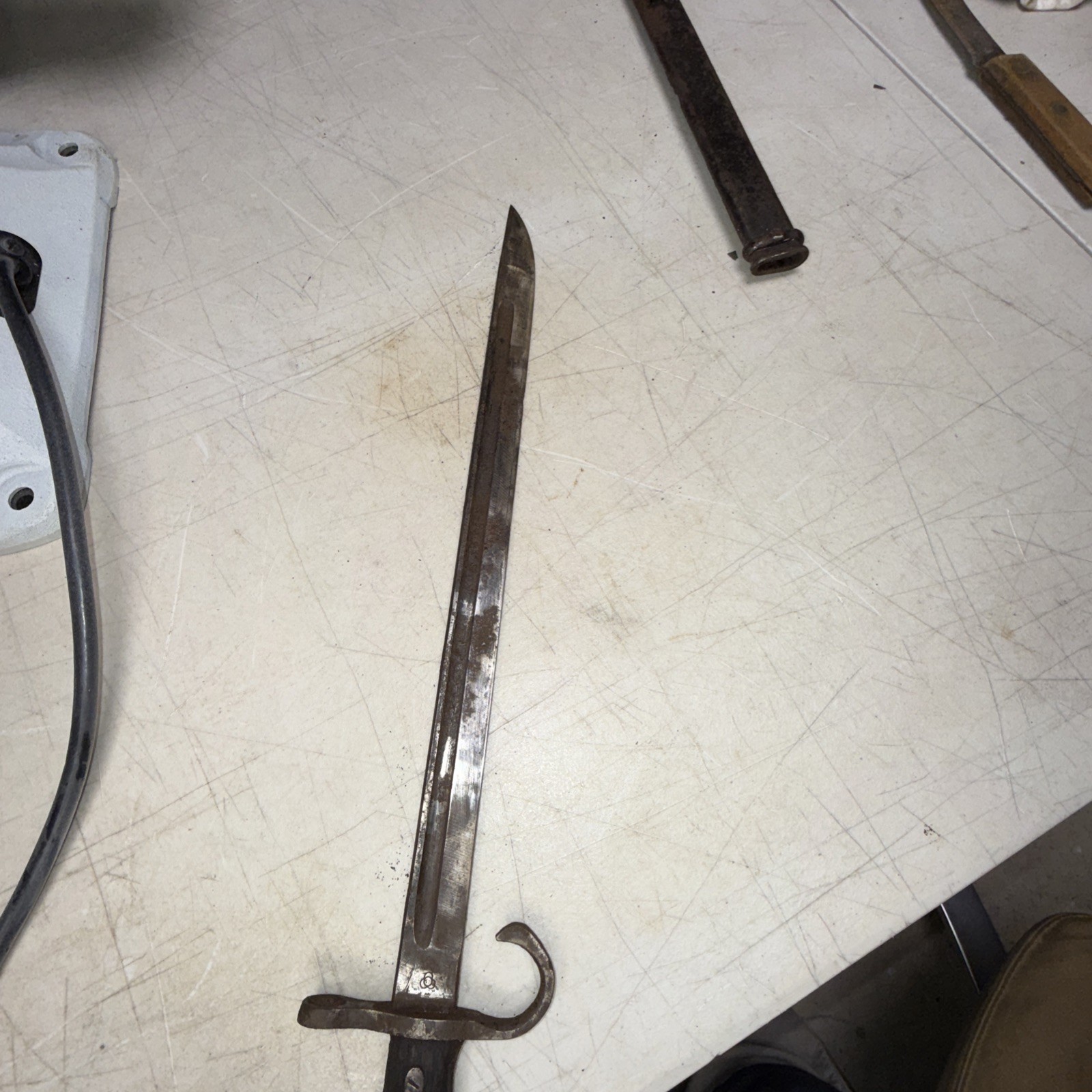 WW2 Japanese Arisaka Bayonet For Restoration. Very Rusty