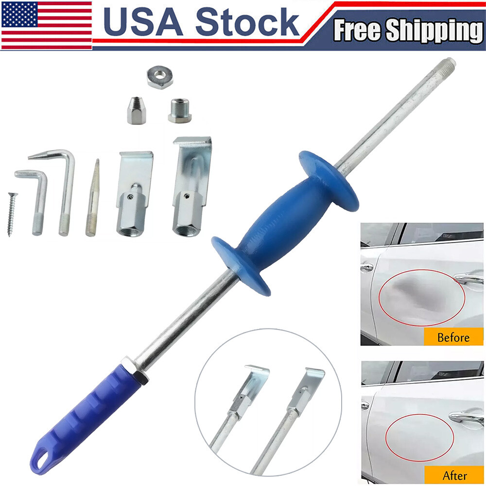9Pc Heavy Duty 5Lb Dent Puller Slide Hammer Kit Car Auto Body Sheet Metal Repair