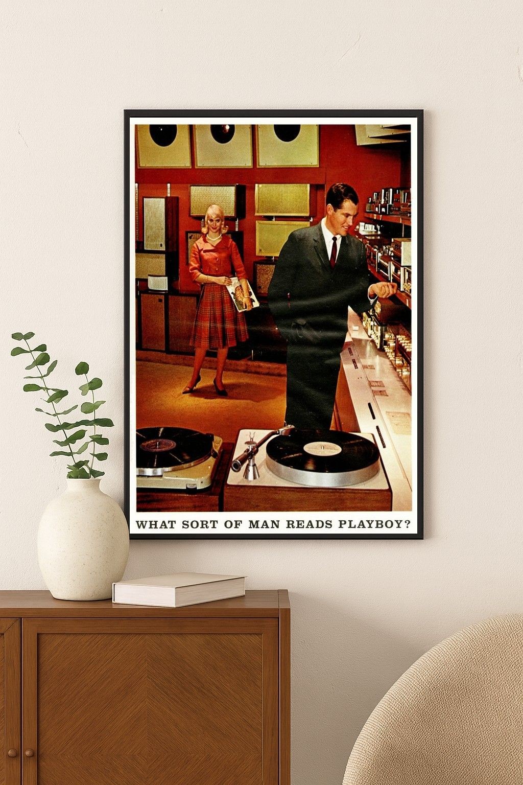 Mid-Century Glamour 🎩📰 'What Sort of Man Reads Playboy?' - 24x36” Print