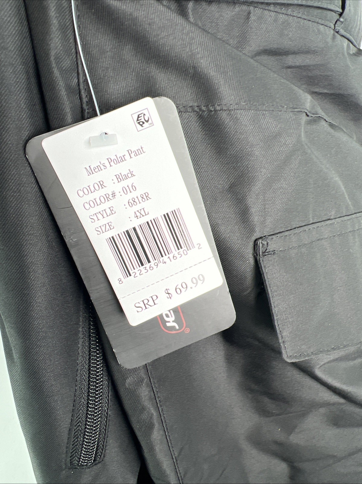 Outdoor Gear Men's Polar Snow Pants Black Insulated Waterproof Ski 4XL NWT