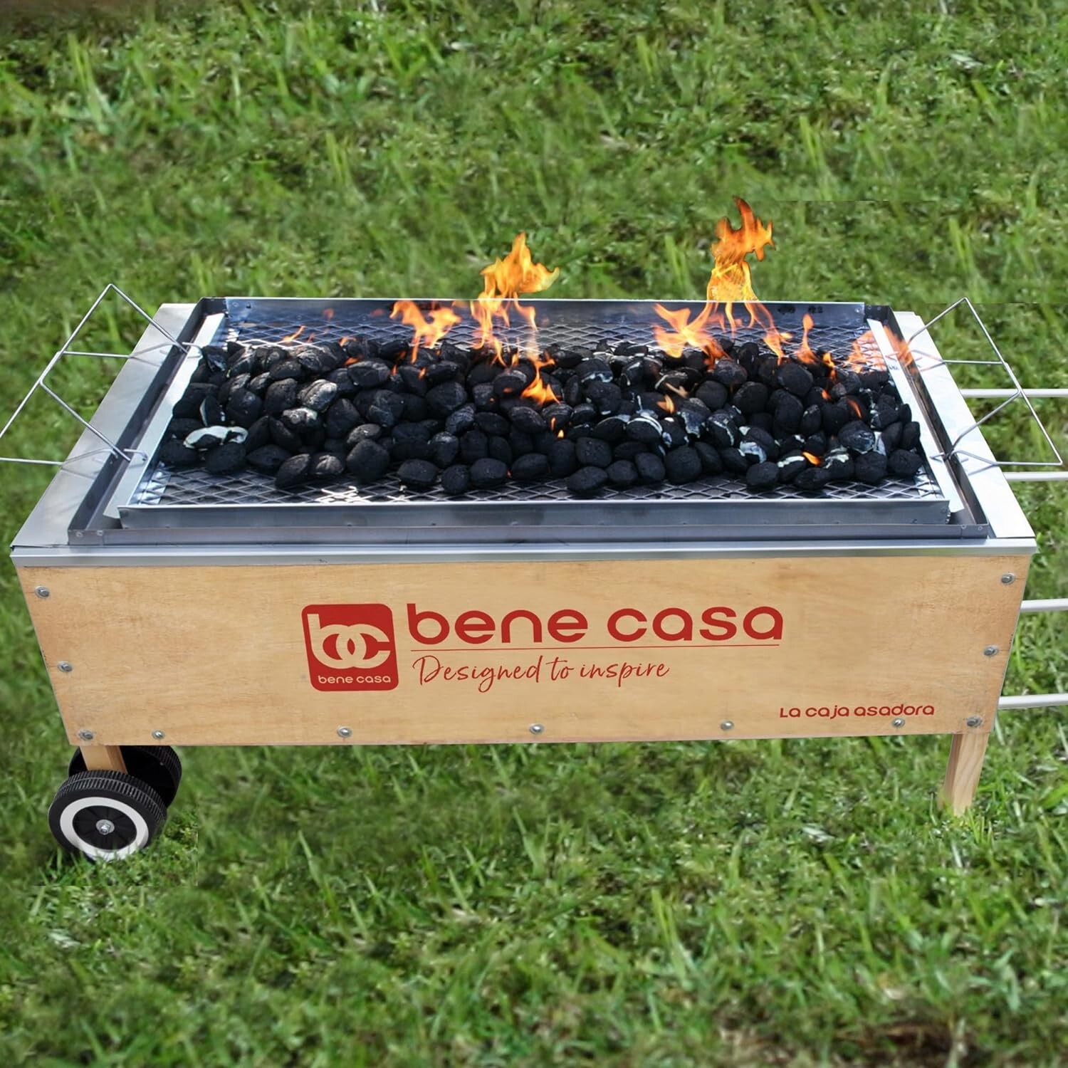 Bene Casa Caja Asadora Roasting Box, 70lb Capacity, Outdoor Roasting Box Portabl