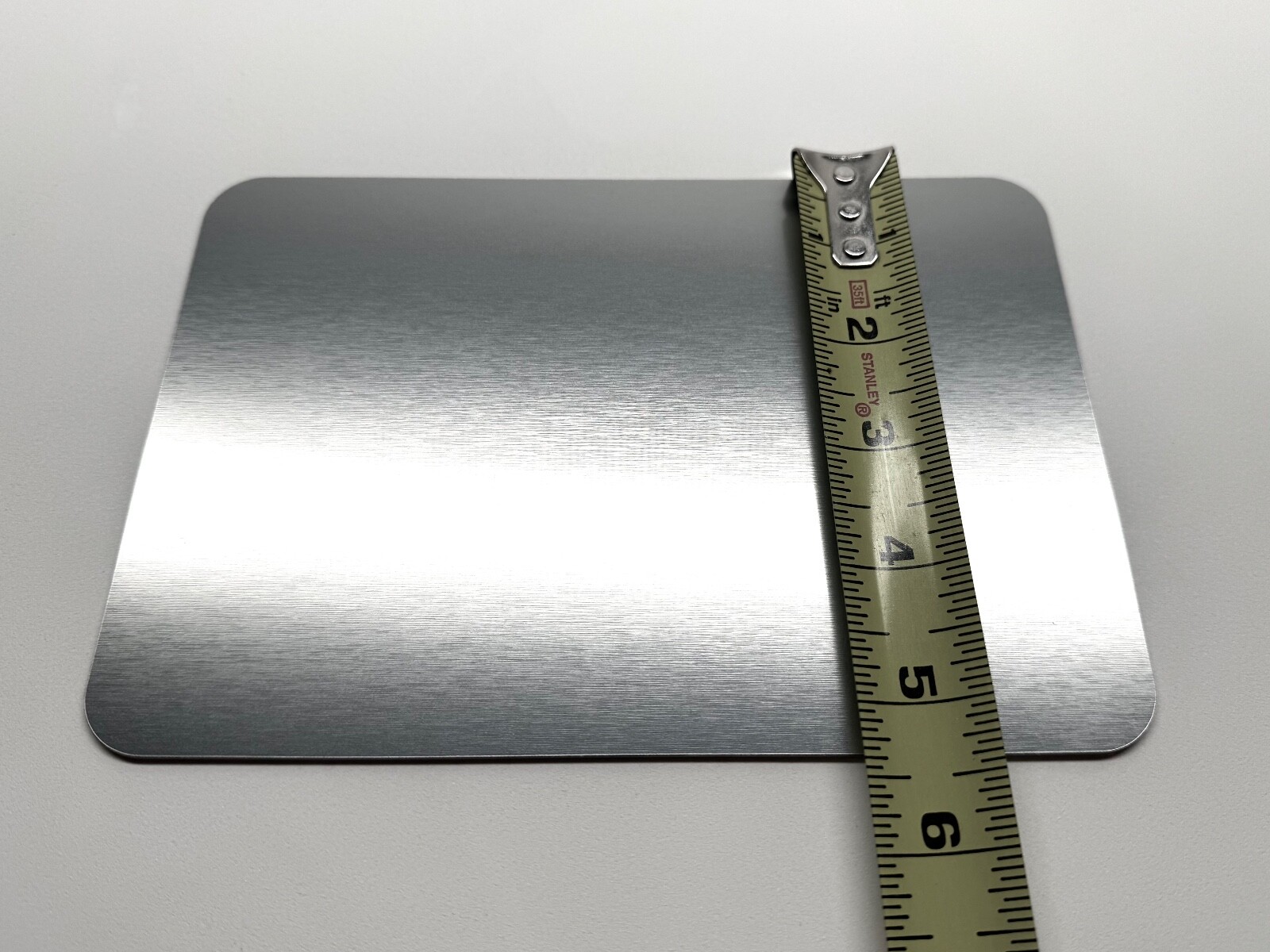 10pc Lot Rowmark Acrylic Plastic Sheet/Blank 1/16" Brushed “Stainless"