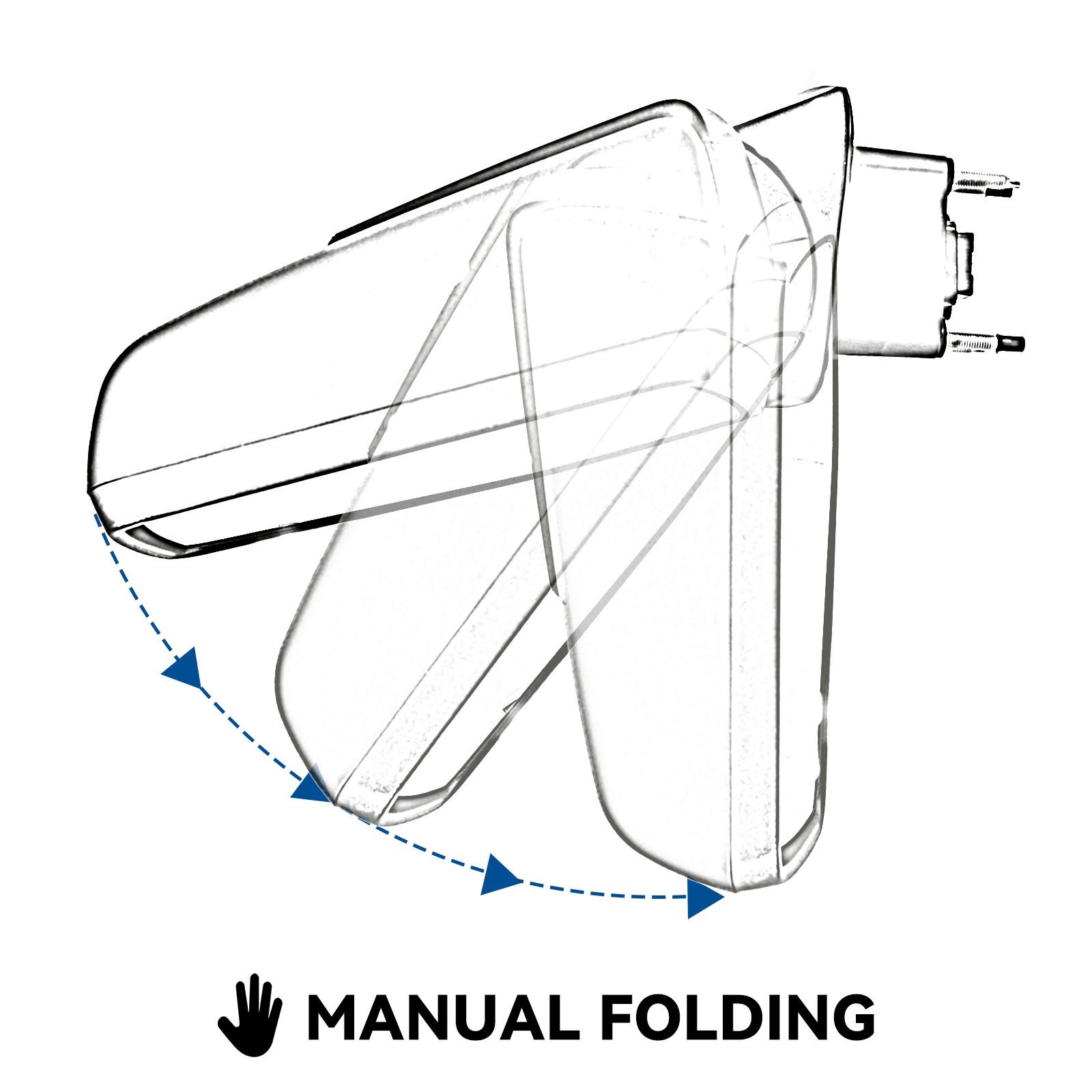 Right Side Mirror w/ Camera w/ BSD For 2019-2025 Chevy Silverado 1500 16 Pins
