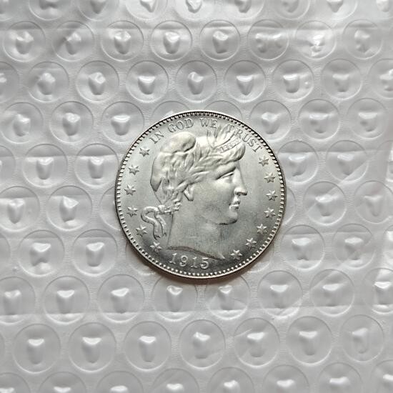 Lot of 4 Barber Silver Half Dollar Coins Mixed Dates AU/BU Coins-US