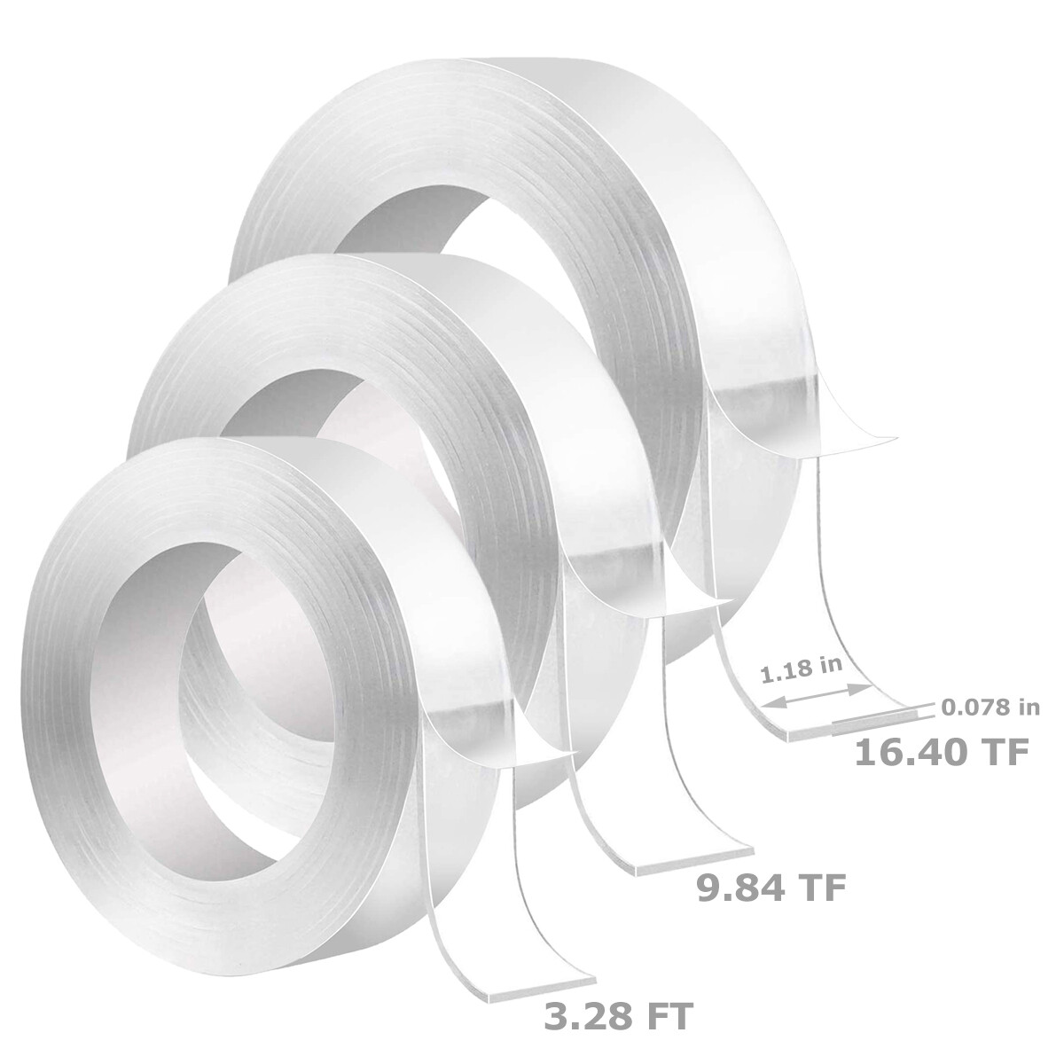 Double-sided Grip Tape Traceless Washable Adhesive Gel Nano Invisible Tape