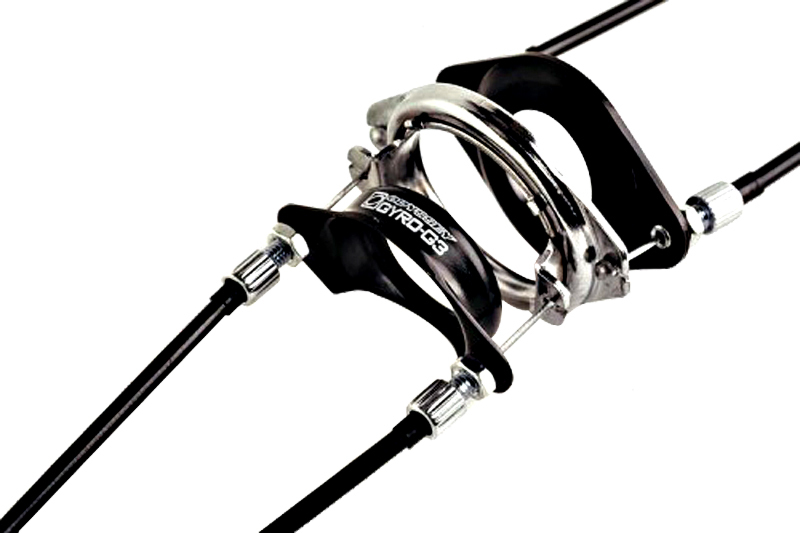 ODYSSEY GYRO 3 1-1/8" BMX BICYCLE GYRO-DETANGLER COMPLETE KIT W/ BLACK CABLES