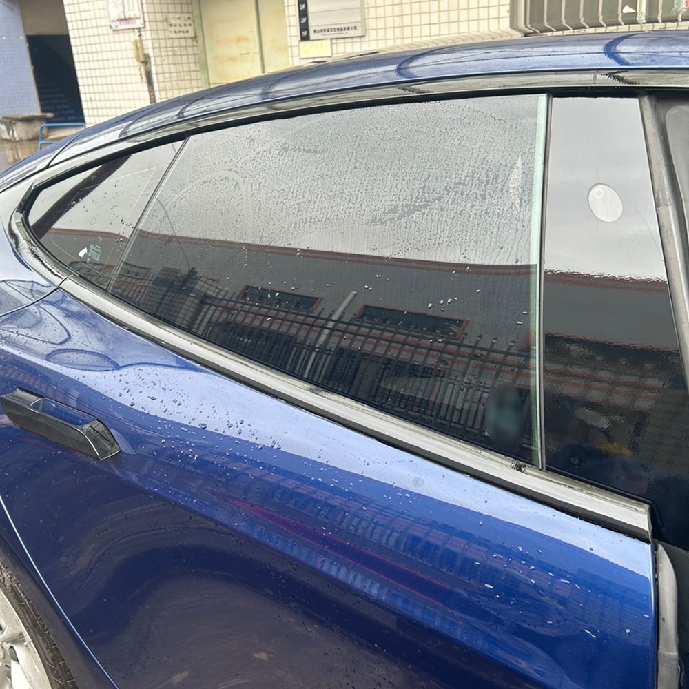 Glossy Black Chrome Delete Window Trims For Tesla Model S 2014-2020