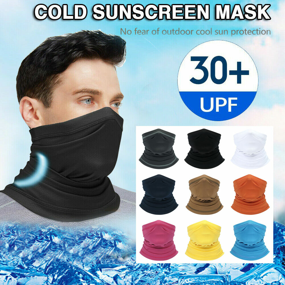 Thin Face Mask Neck Gaiter Sun UV Shield Breathable Cooling Bandana Balaclava US