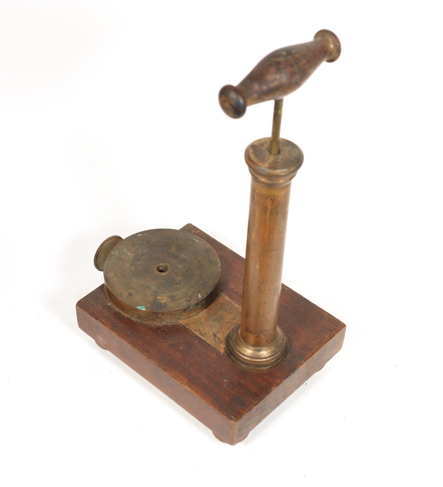 1838 Air Pump Signed "Brown & Francis New York" * Early Philosophical Instrument