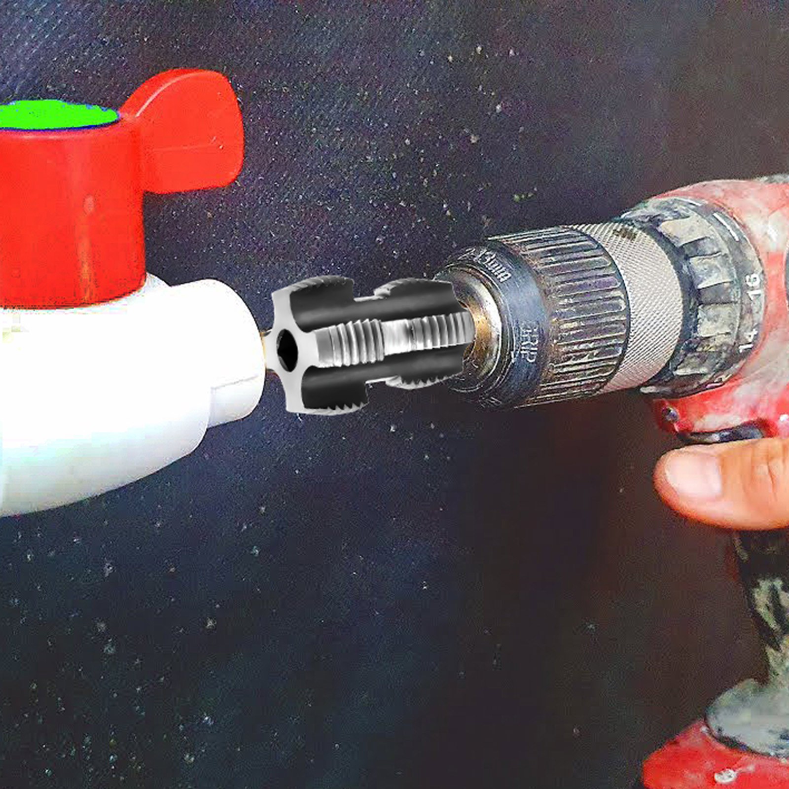 3pcs Integrated Internal & External Pipe Threading Tool PVC Pipe Threader Kit