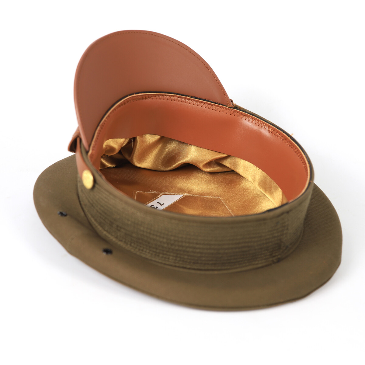 7 3/8 WW2 US Army Visor Hat Officer Cap Eagle Badge WWII Reproduction