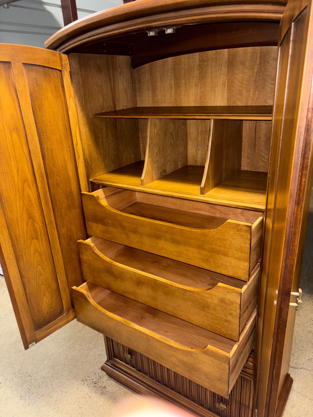 Vintage Mid Century Modern 5 Drawer Gentleman's Chest Armoire by Drexel