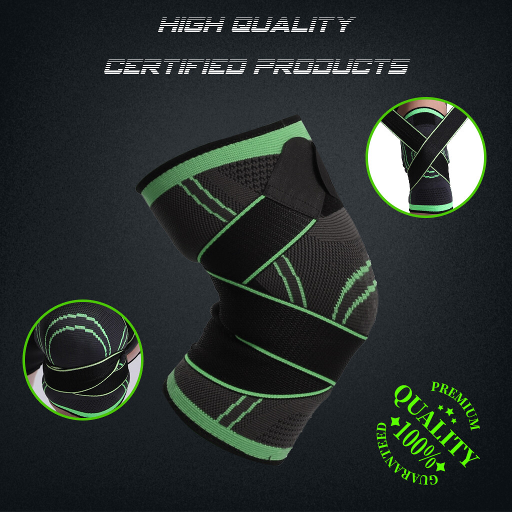Knee Sleeve Compression Brace Support For Sport Joint Pain Arthritis Relief