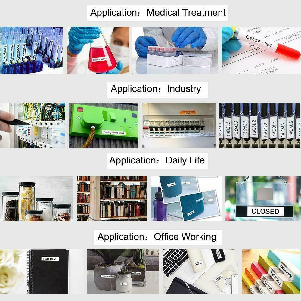 10 Compatible Brady BMP21-PLUS M21-500-499 Nylon Cloth Label Tape Cartridge 1/2"