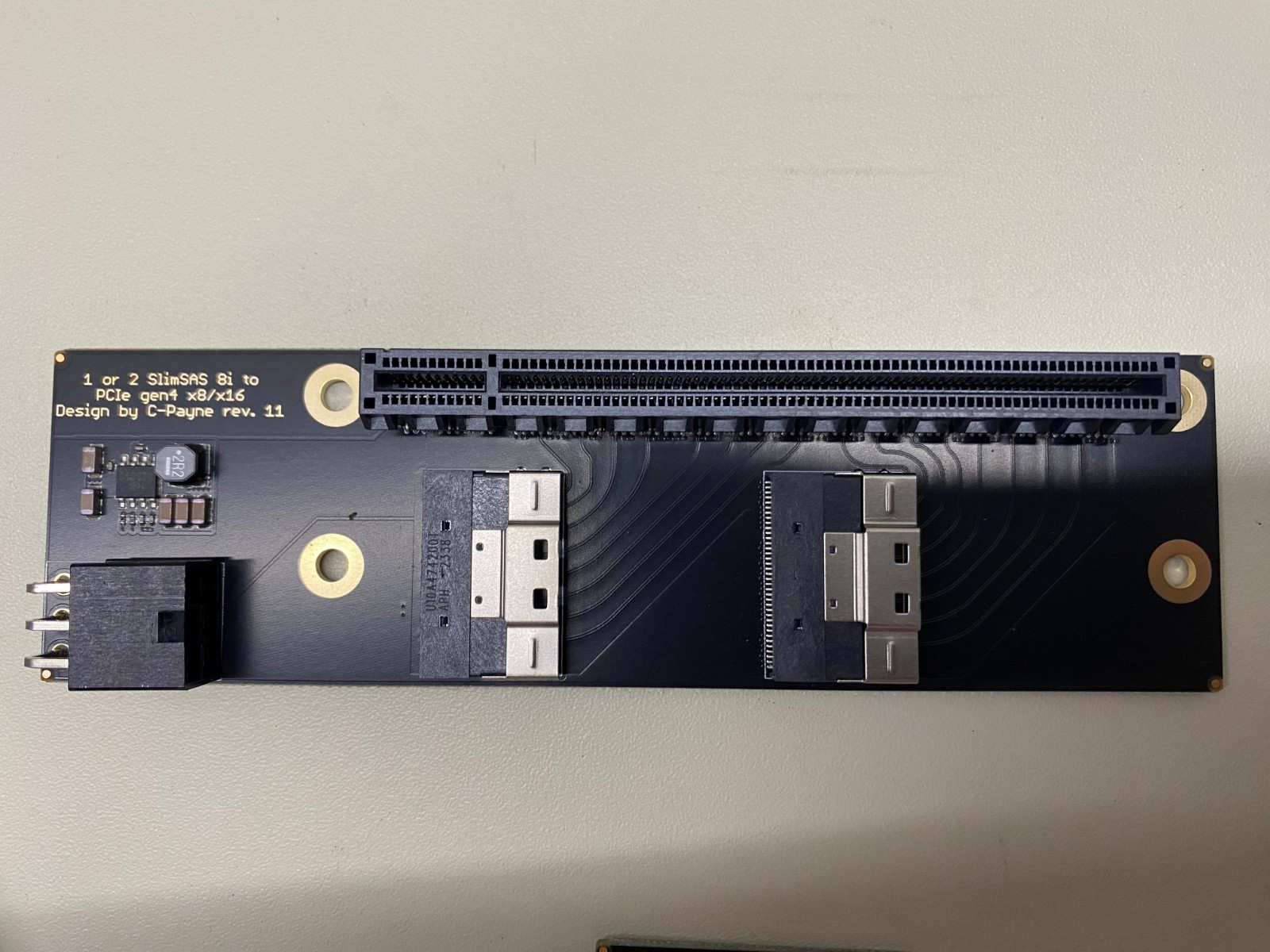 C-Payne PCIe 4.0 gen4 SlimSAS Host Adapter + Device Apater + SlimSAS Cables