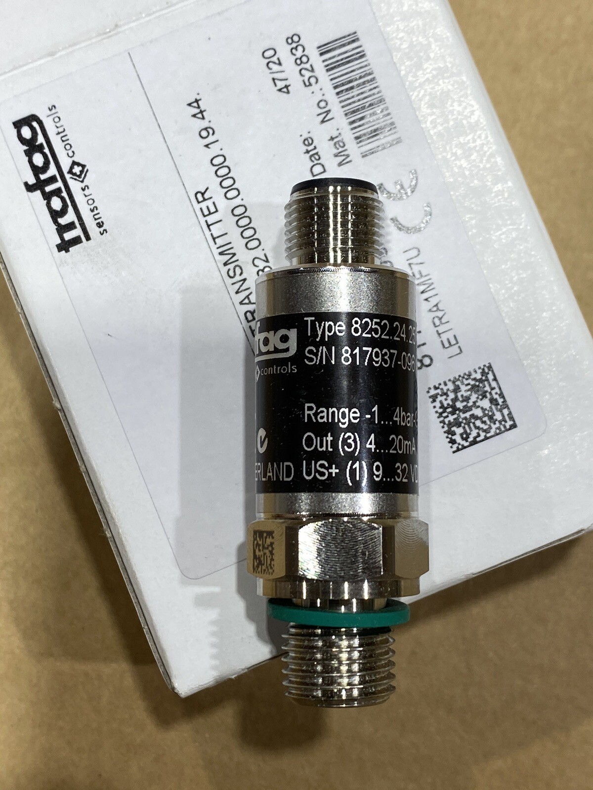 Trafag 8252.24.2517 Pressure Transmitter 8252 New